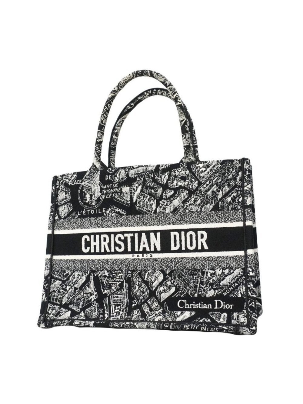 Dior Tote Bag Book Canvas Black